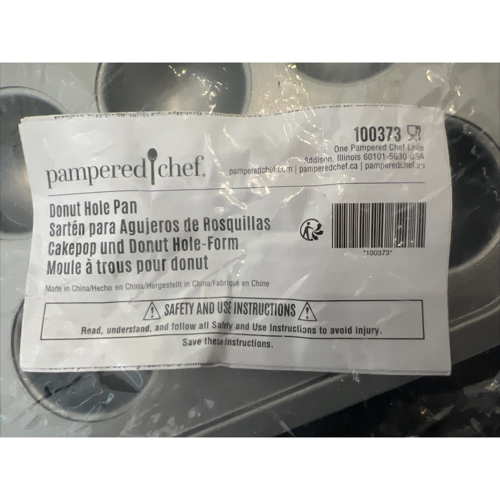 NEW & Sealed Pampered Chef Donut Hole Pan 100373 Make Donuts/Meatballs/Cake Pops - Picture 2 of 6